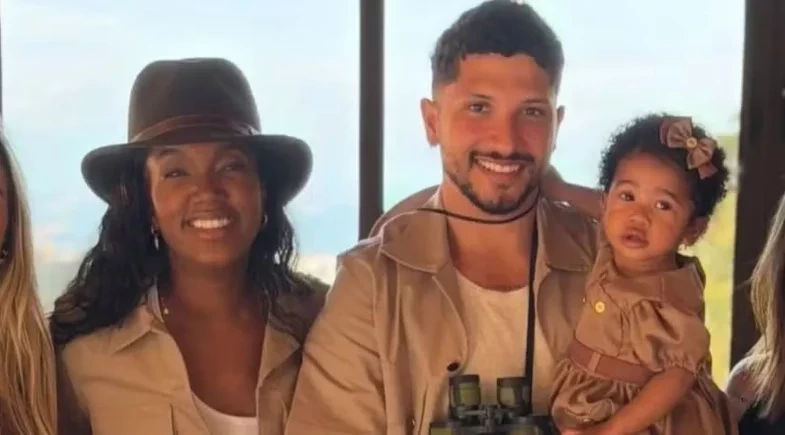 Iza e Yuri Lima se reencontram em festa de aniversário da filha após separação