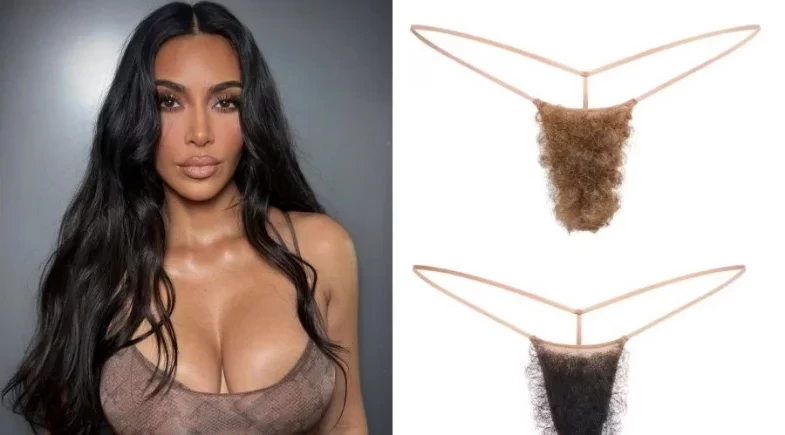 Kim Kardashian lança linha de calcinhas com pelos pubianos falsos
