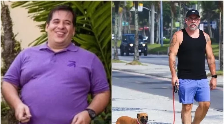 Após perder 60 kg, Leandro Hassum ostenta corpão em orla do Rio