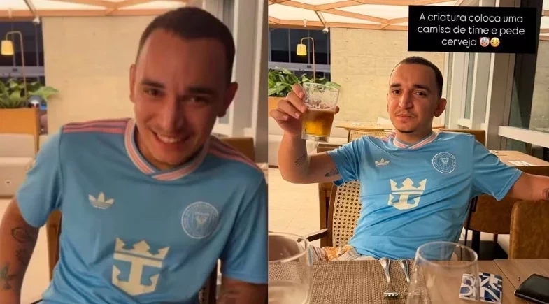 João Gomes diverte fãs ao surgir  'alegre' durante jantar com a esposa