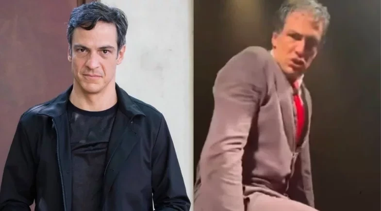 Mateus Solano se envolve em polêmica ao derrubar celular de fã em teatro no RS