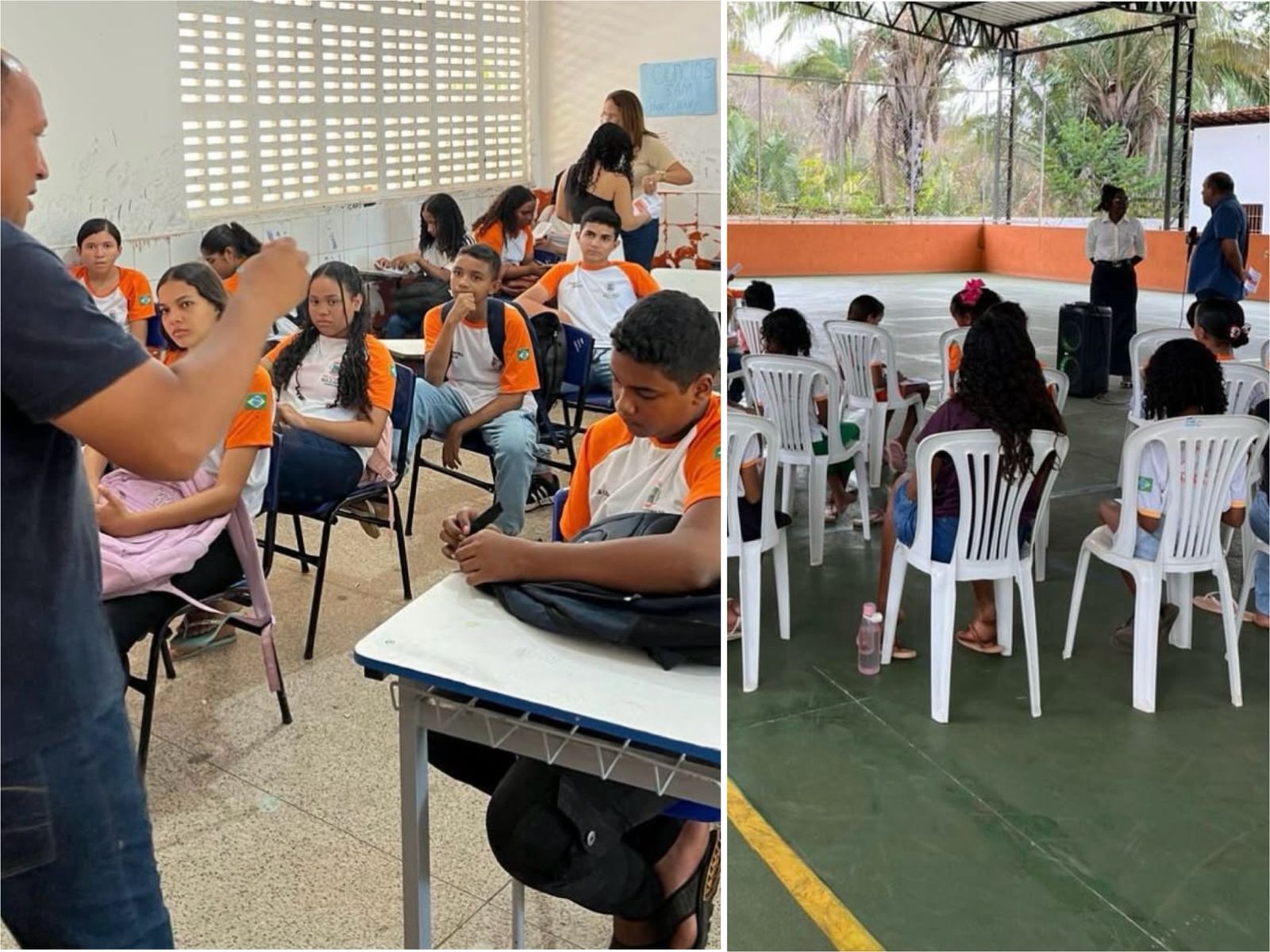 Palestra de educação ambiental nas escolas - Foto: Prefeitura de Nazária