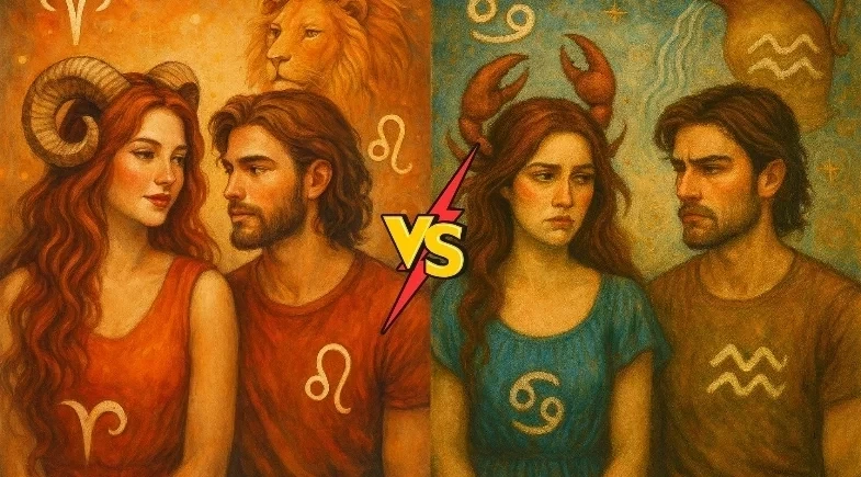 Casais astrológicos que são puro fogo — e outros que não duram um mês