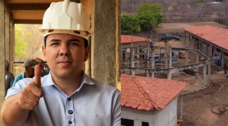Coronel José Dias retoma obra de escola abandonada há mais de 10 anos por gestões anteriores no povoado Malhadinha
