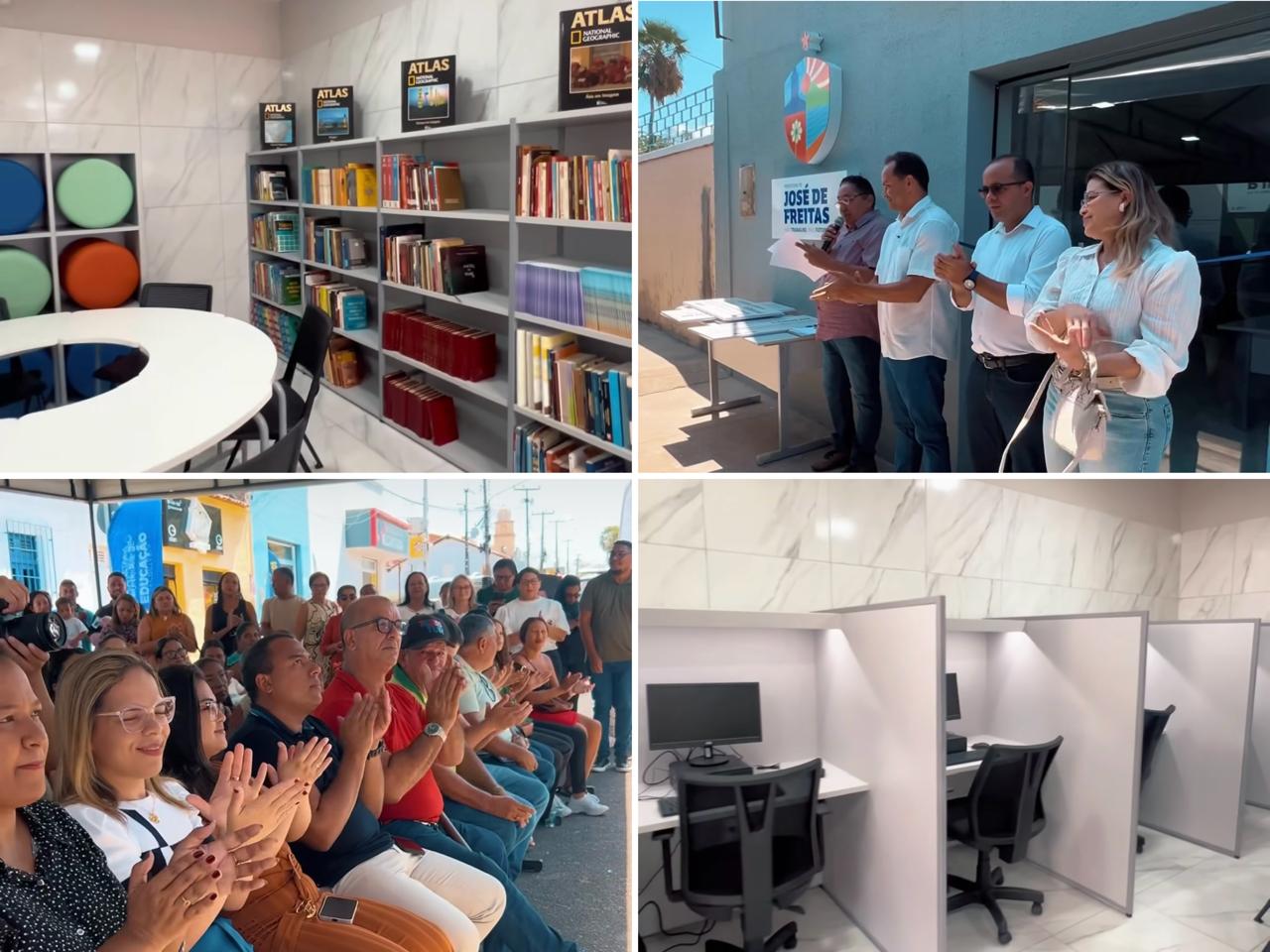 Inauguração da Biblioteca Municipal José Luiz Alves Cardoso - Foto: Prefeitura de José de Freitas