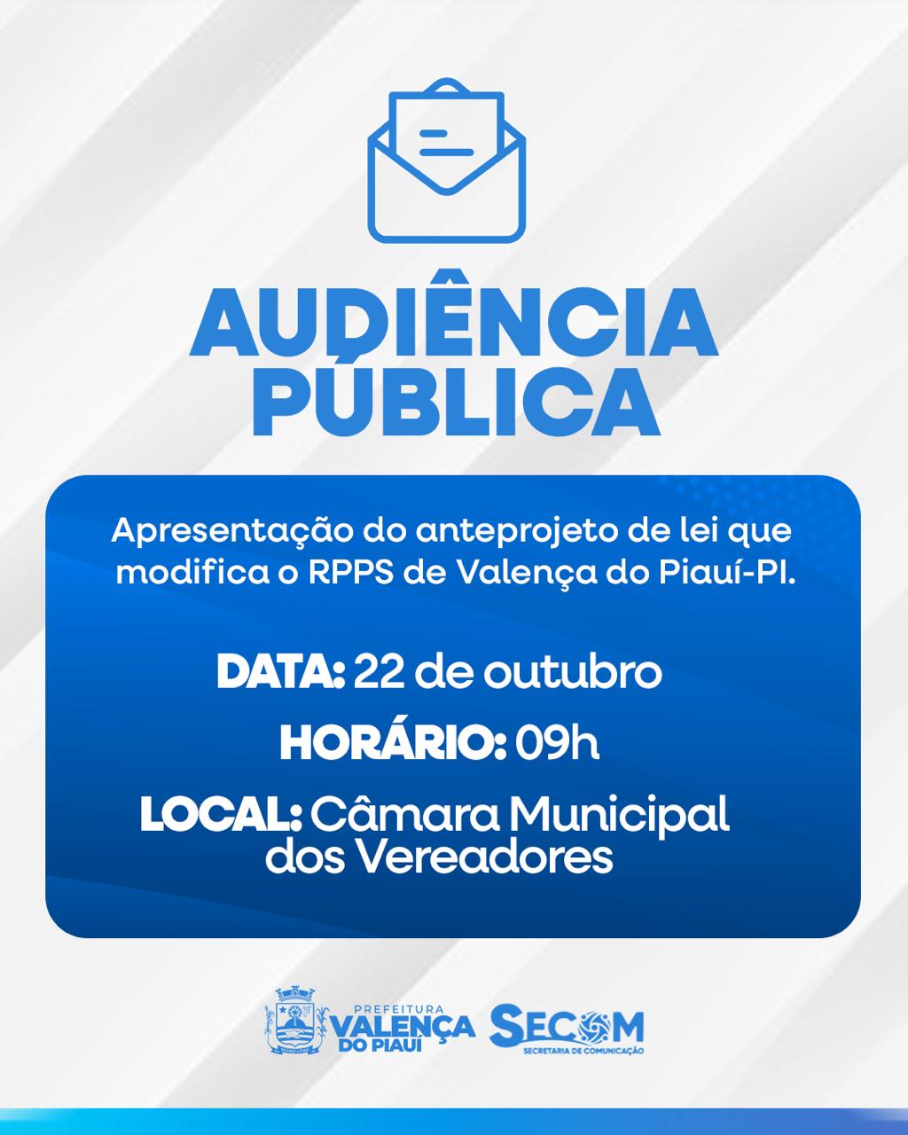 Prefeitura de Valença do Piauí realiza audiência pública sobre mudanças no Regime Próprio de Previdência Social - Imagem 1