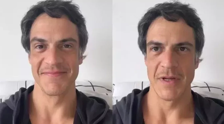 Mateus Solano se pronuncia e nega ter dado tapa em celular de fã