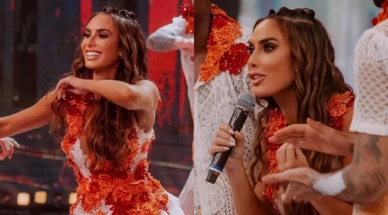 Nicole Bahls sofre acidente durante ensaio do 'Dança dos Famosos'