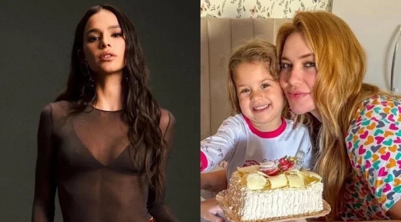 Bruna Marquezine reage à foto de Maria Flor, filha de Virginia e Zé Felipe: “Perfeita”