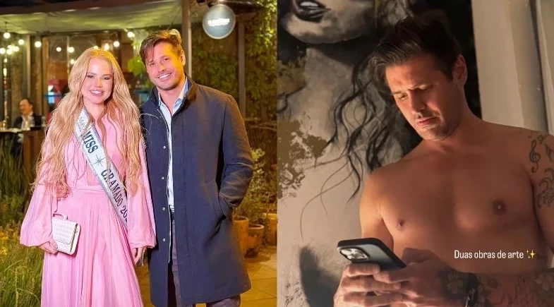 Namorada miss de Dado Dolabella abre álbum de viagem e 'baba' por ator: “Obra-prima”