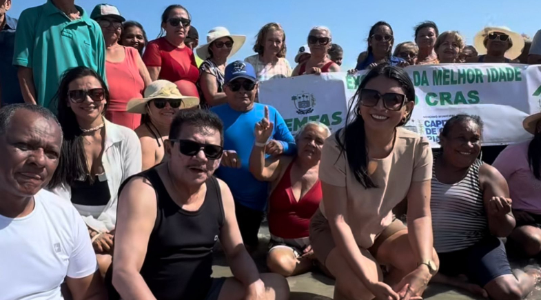 Prefeitura de Capitão de Campos promove excursão Da Melhor Idade para Luís Correia 