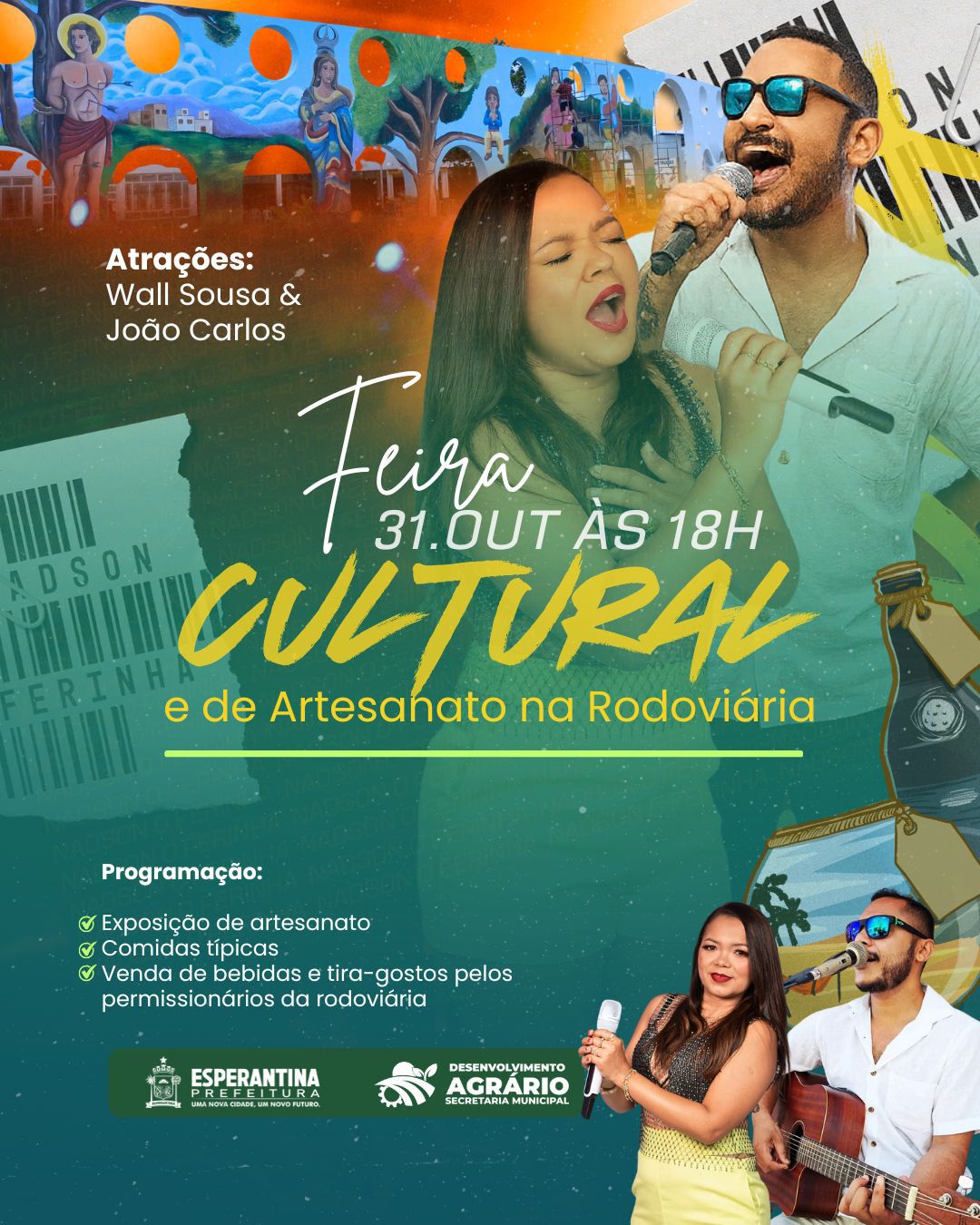 Prefeitura de Esperantina realizará Feira Cultural e de Artesanato na Rodoviária - Imagem 1
