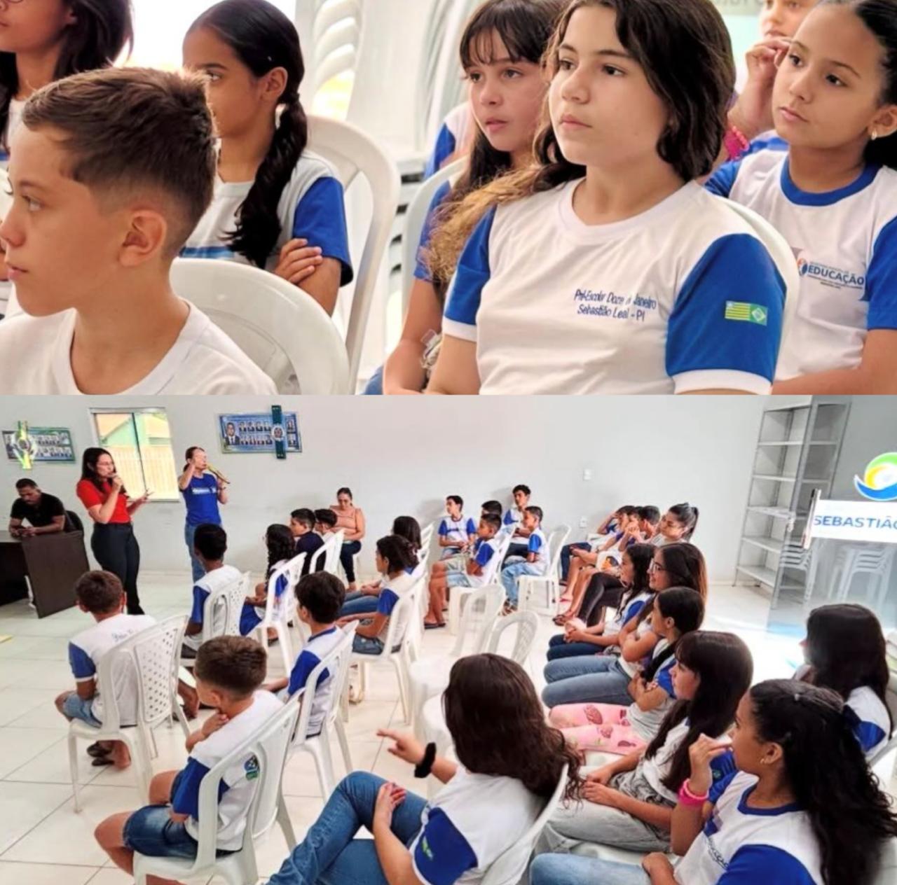 Prefeitura de Sebastião Leal promove palestra educativa sobre conscientização do uso de drogas para alunos da rede municipal  - Imagem 1