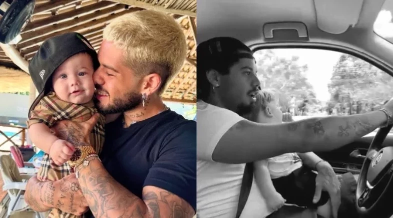 Assessoria de Zé Felipe se pronuncia após vídeo do cantor dirigindo com filho no colo