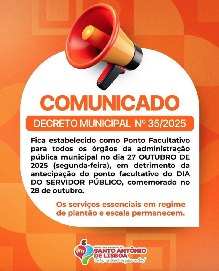 Prefeito Erivaldo Lopes antecipa ponto facultativo do Dia do Servidor Público para segunda-feira (27) - Imagem 1