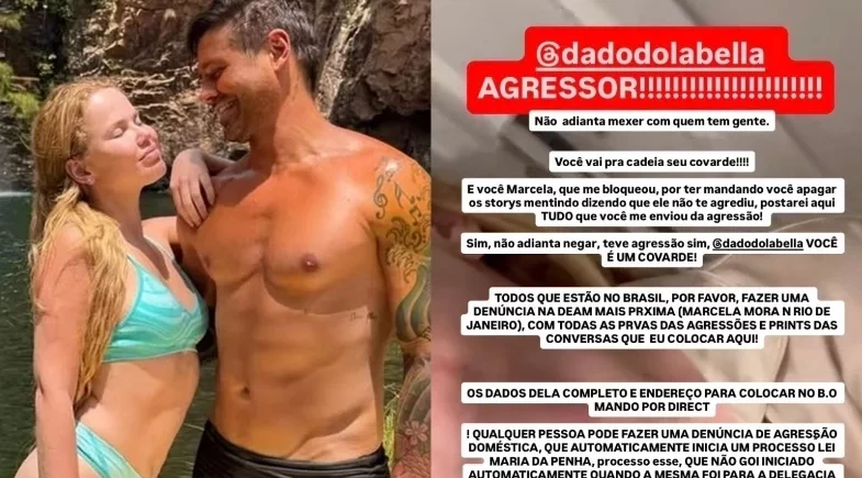Amiga expõe vídeo e mostra marcas de agressão em Marcela após briga com Dado