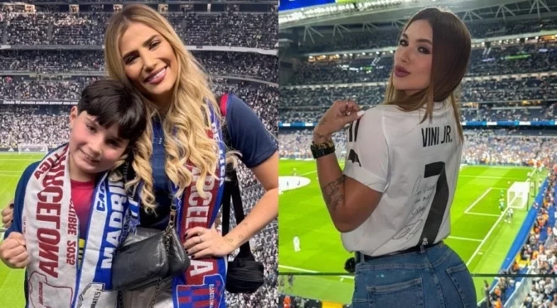 Ex-cunhada de Virginia marca presença em jogo de Vini Jr e detalhe chama a atenção