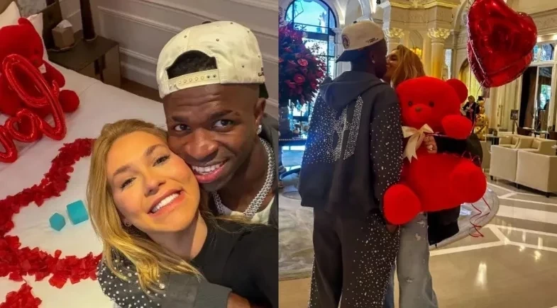 Vini Jr. pede Virginia Fonseca em namoro: “ V & V”