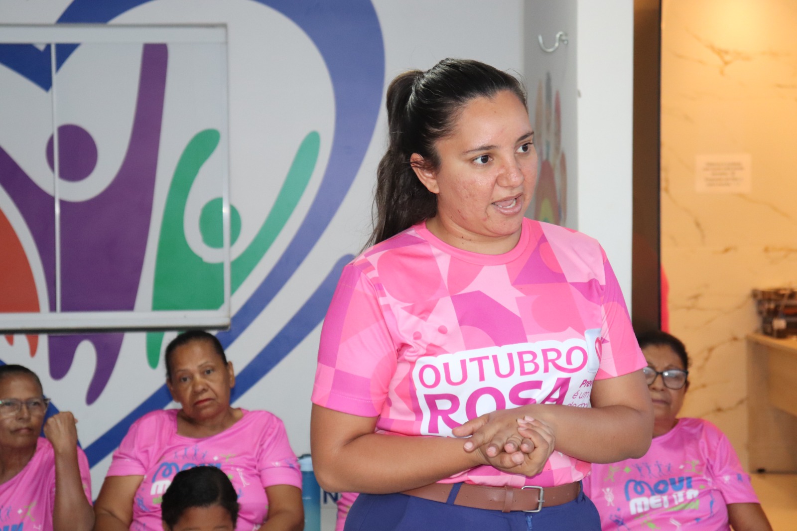 Mulheres do PAIF participam de aulão de dança e palestra sobre saúde no bairro Santa Luzia - Imagem 3