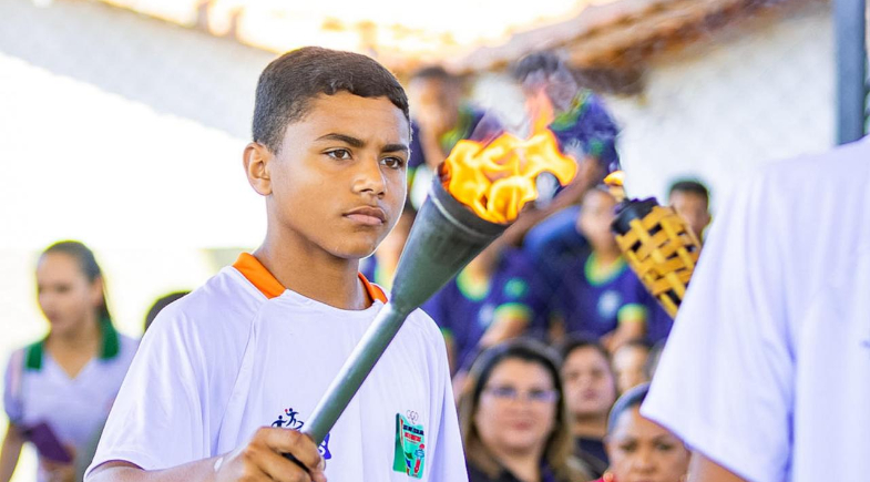 José de Freitas realiza cerimônia de acendimento da tocha do 23º Jogos Escolares Freitenses