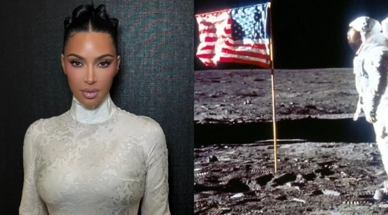 Kim Kardashian diz não acreditar que o homem pisou na Lua: “Acho que é mentira”
