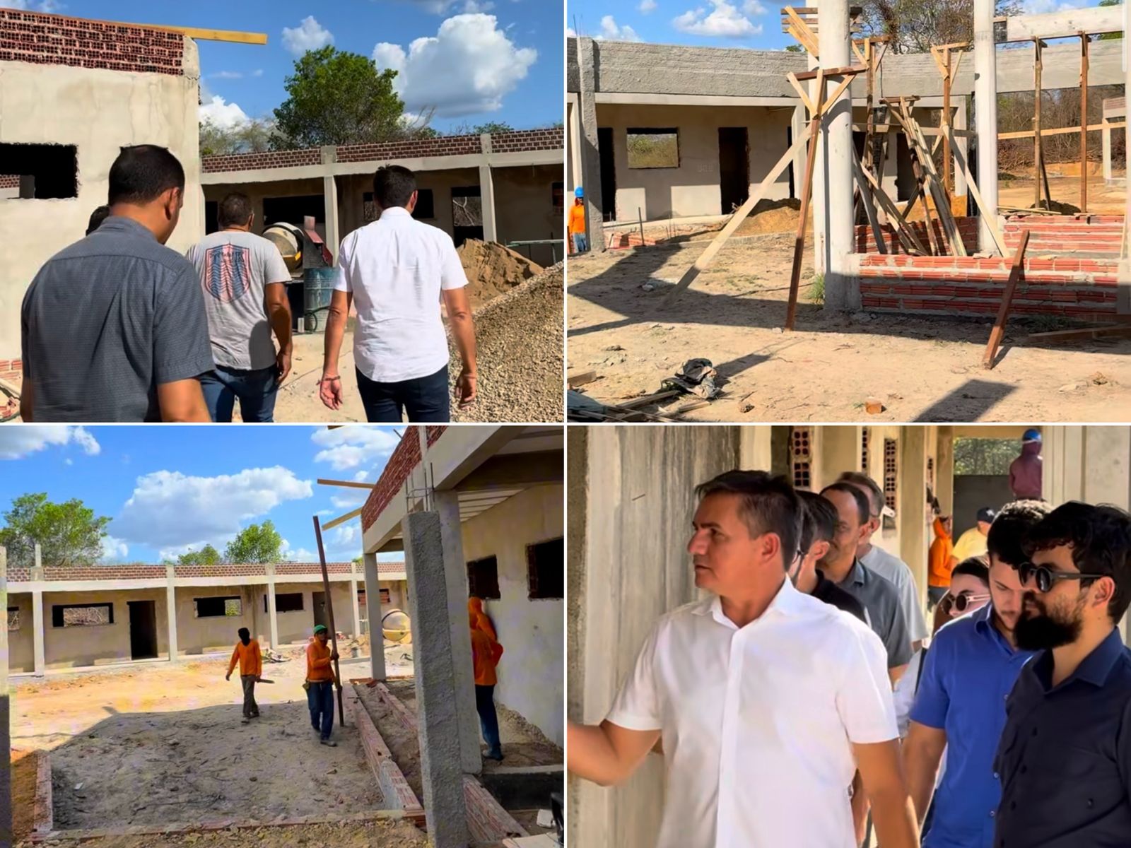Obra da Escola do Café dos Ventos - Foto: Prefeitura de Jatobá do Piauí