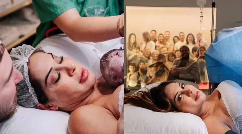 Maíra Cardi compartilha vídeo emocionante do nascimento da filha com Thiago Nigro
