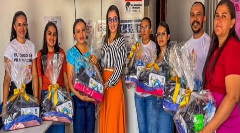 Prefeitura de Vera Mendes realiza entrega de kits de trabalho para agentes municipais de saúde