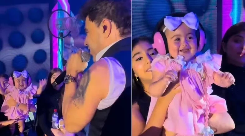 Filha  de Zezé Di Camargo rouba a cena e derrete corações em show do pai