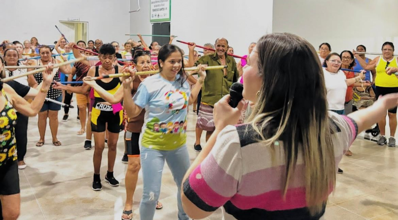 Prefeitura de Francisco Santos promove encontro de saúde e bem-estar com idosos