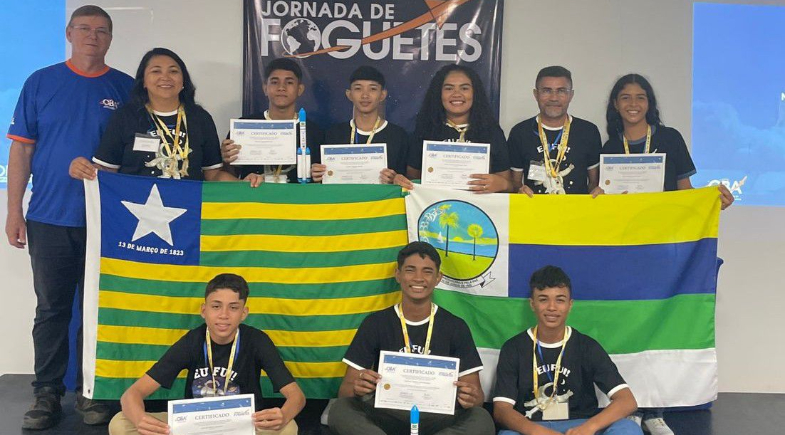 Estudantes do município de Porto conquistam medalha de ouro na 80ª Jornada de Foguetes