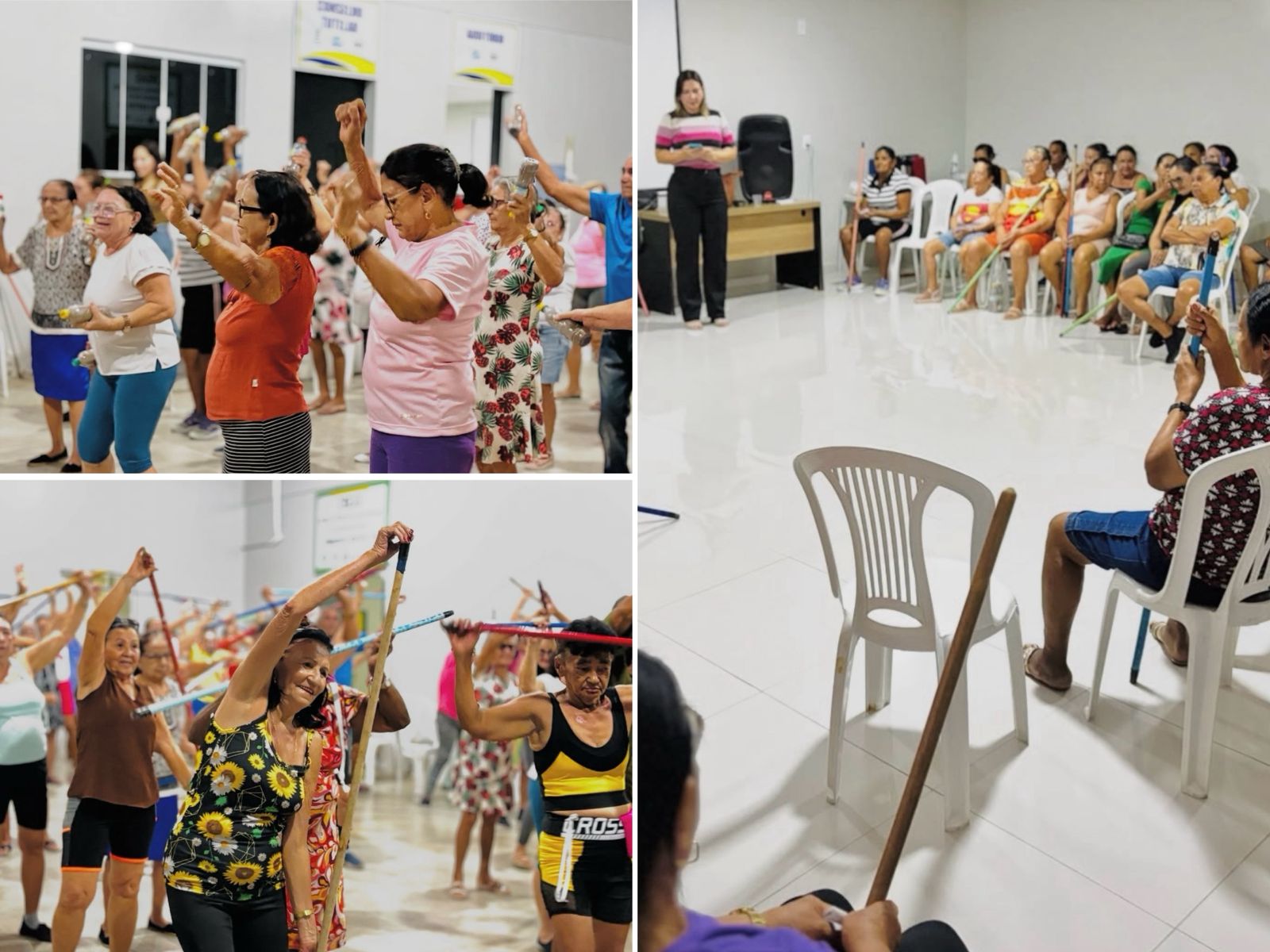 Encontro de saúde e bem-estar com idosos - Foto: Prefeitura de Francisco Santos