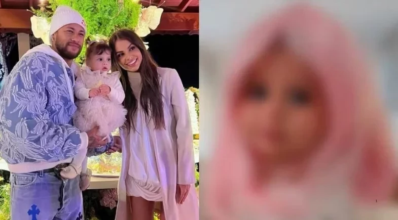 Filha de Neymar e Amanda Kimberlly rouba a cena de peruca rosa e encanta seguidores 