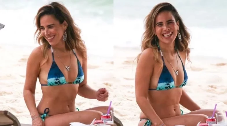 Wanessa Camargo exibe corpo perfeito em dia de praia no Rio de Janeiro