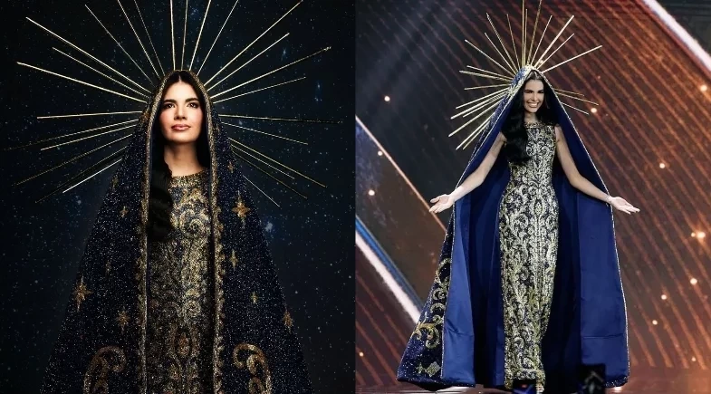 Miss Universo: Piauiense Gabriela Lacerda usa traje inspirado em Nossa Senhora Aparecida