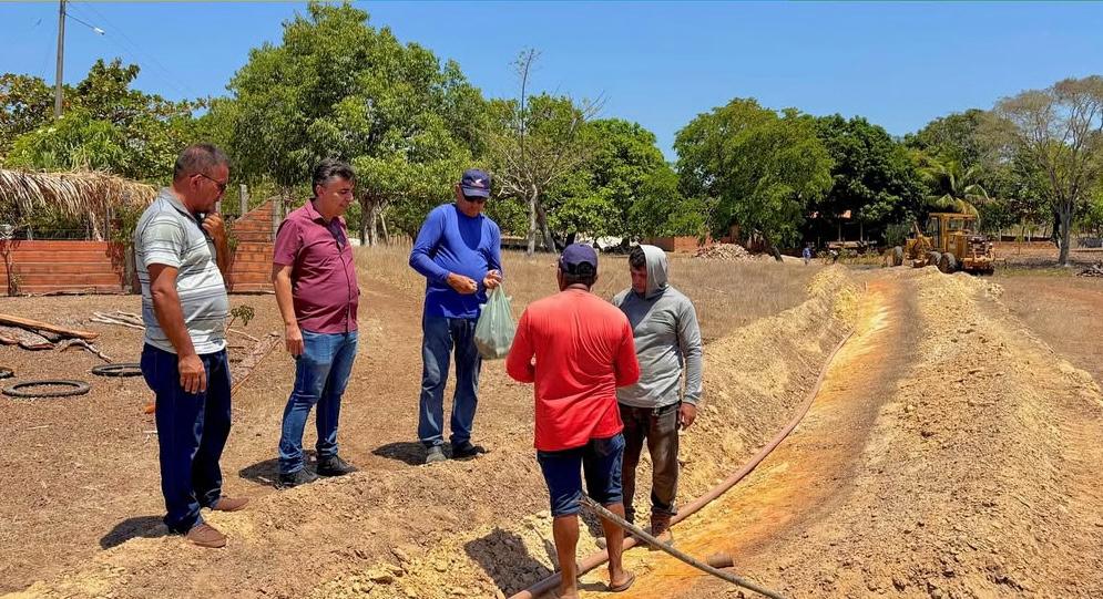 Obra de ampliação de abastecimento de água - Foto: Prefeitura de Lagoa Alegre