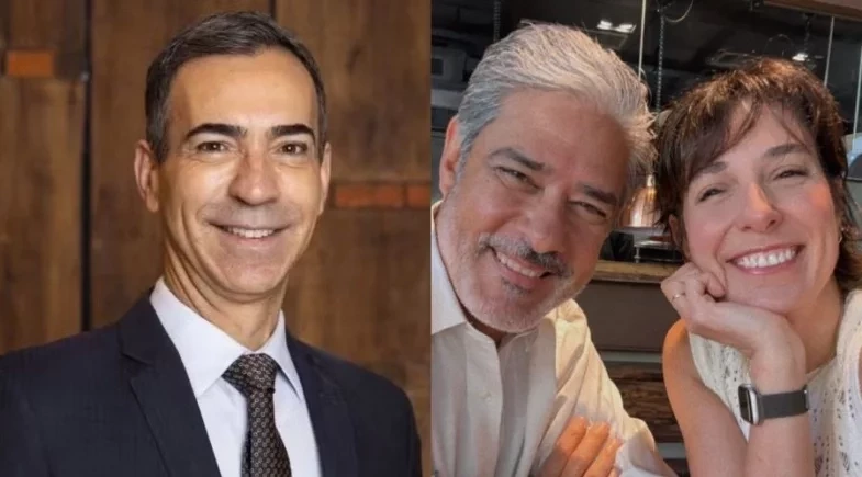 César Tralli se declara para William Bonner e Natasha Dantas após despedida do JN