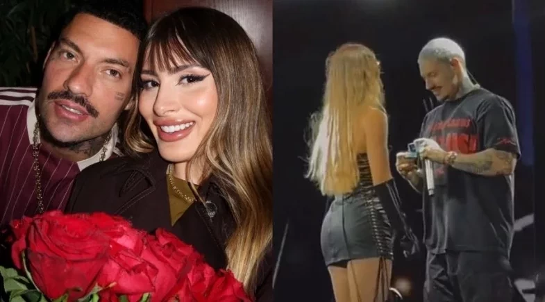 Filipe Ret pede Agatha Sá em casamento durante show em Manaus