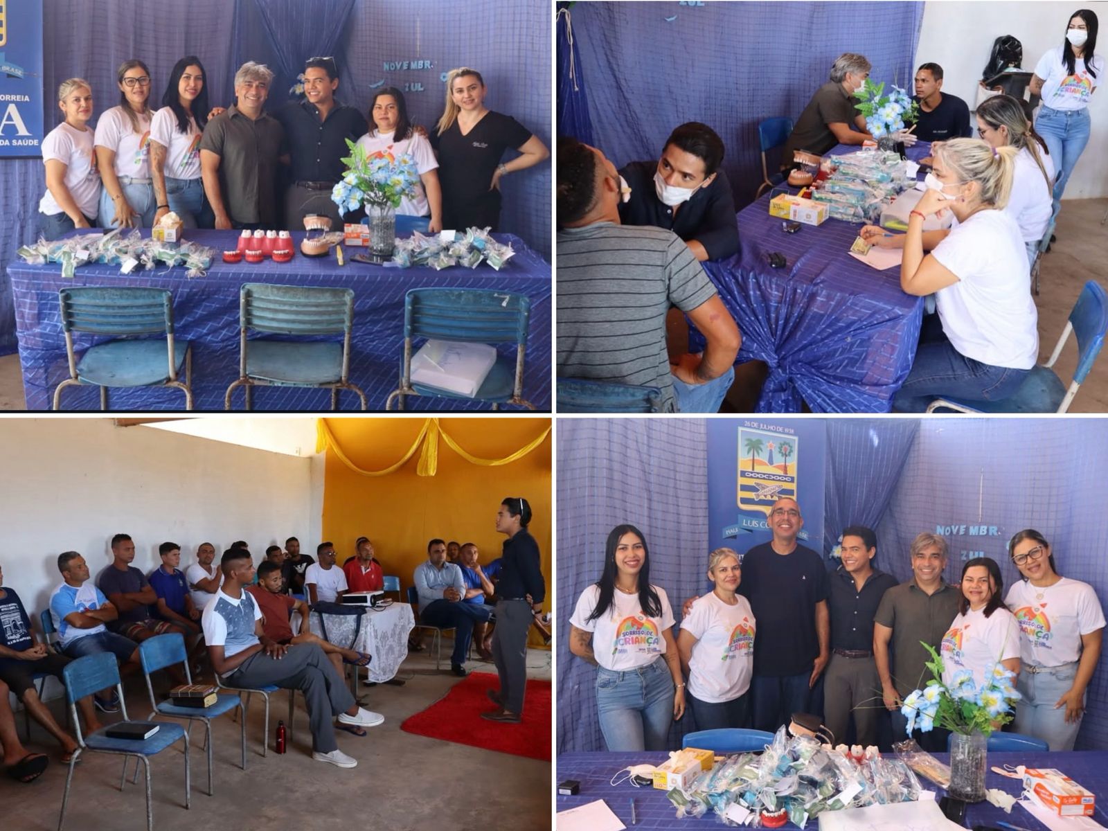 Ação em saúde bucal na Casa do Oleiro - Foto: Prefeitura de Luís Correia