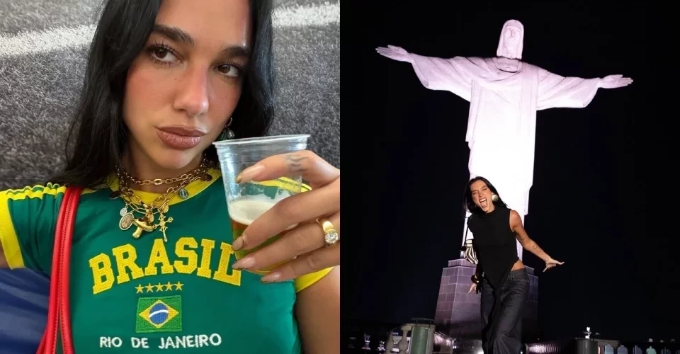 Dua Lipa abre álbum de viagem pelo Rio: “Em meu coração”