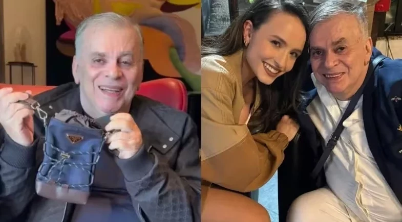 Larissa Manoela presenteia Walcyr Carrasco com presente grifado de quase R$ 10 mil