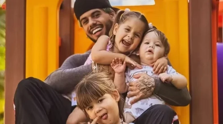 Zé Felipe reencontra os filhos e se surpreende com pergunta de Maria Flor sobre Ana Castela