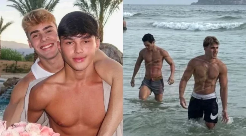 Luan Alencar e Caio Cerqueira são flagrados juntos em praia do Rio após caso de agressão