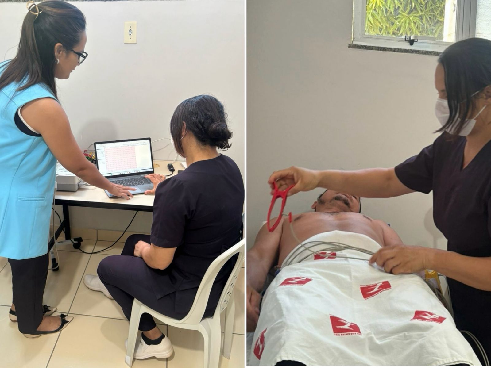 Treinamento de prática e execução de ECG - Foto: Prefeitura de Nossa Senhora de Nazaré
