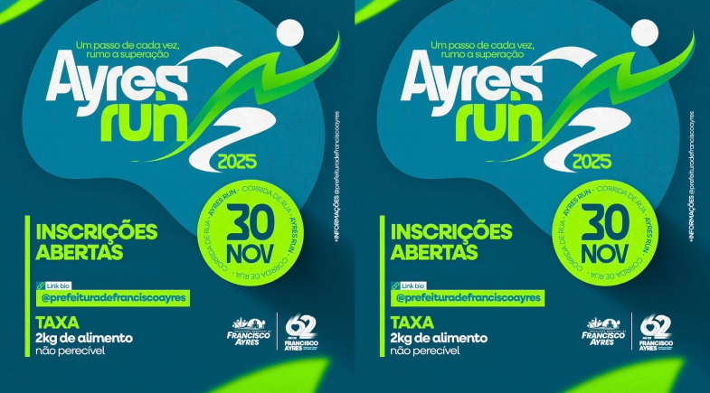 Recorde de inscrições leva Prefeitura de Francisco Ayres a encerrar antecipadamente vagas para a Ayres Run 2025