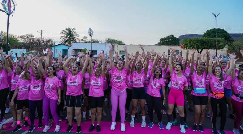 “Elas em Movimento” reuniu mais de 200 mulheres em corrida de rua pelo Outubro Rosa em Coronel José Dias