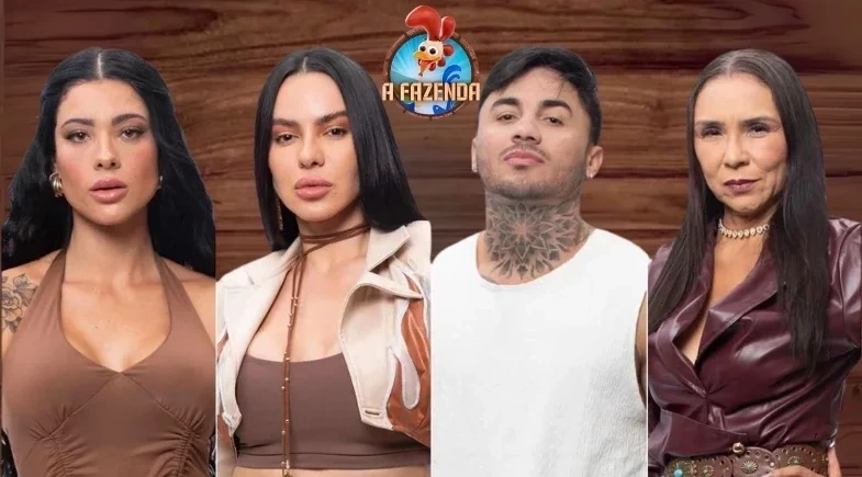 A Fazenda 17: Primeira Formação da Roça tem Rayane, Yoná, Tamires e Wallas