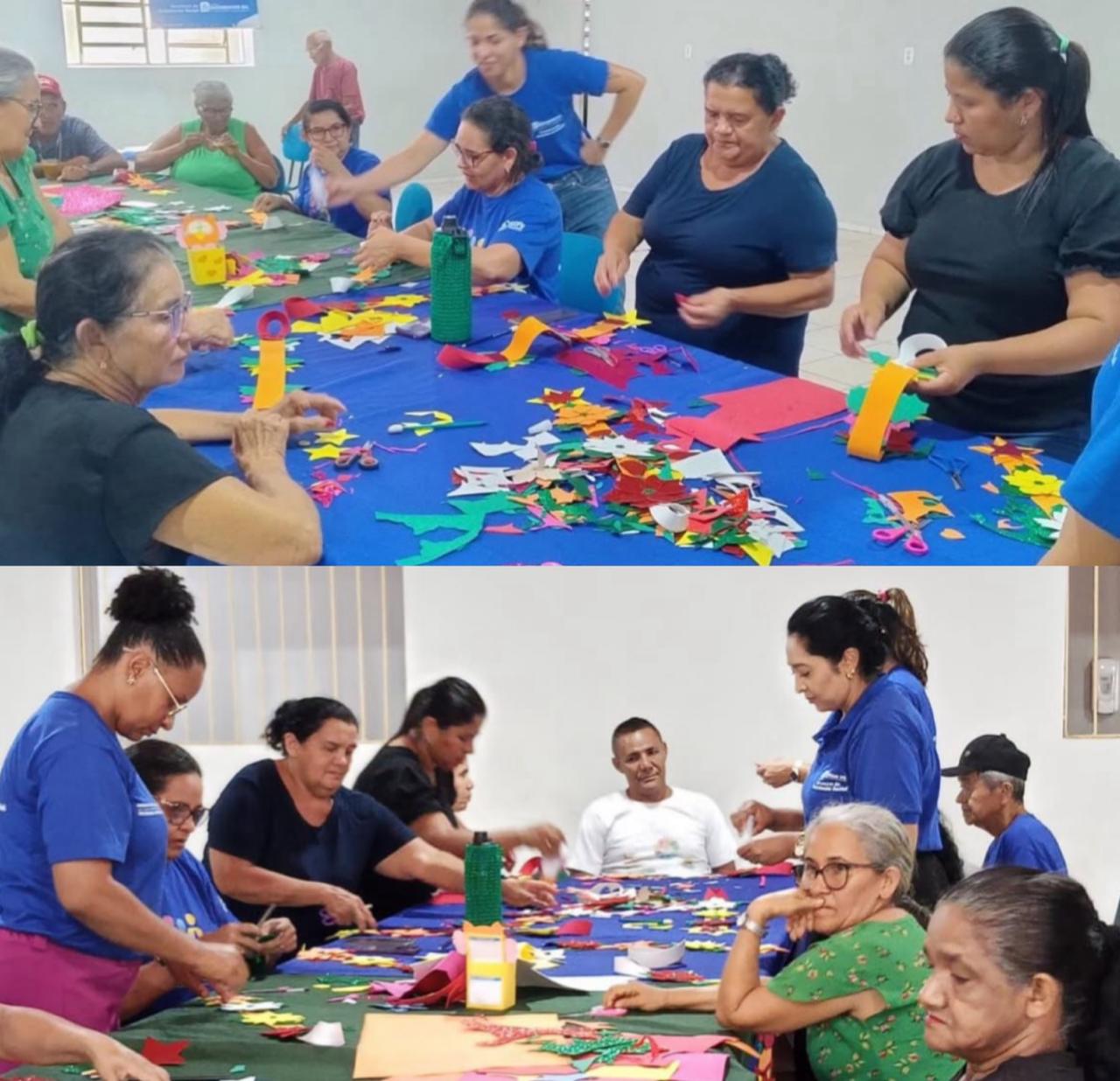 Prefeitura de Monsenhor Gil realiza oficina natalina com idosos do município - Imagem 1