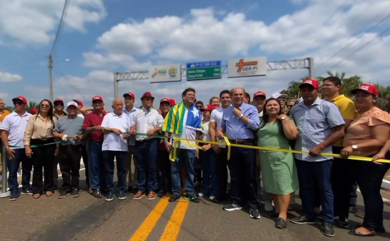 Inauguração da PI117/BR-222 - Foto: Prefeitura de São João do Arraial