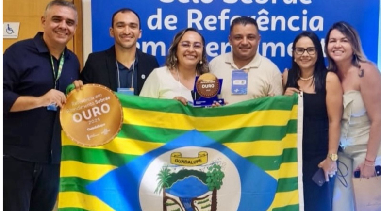Guadalupe recebe Selo Ouro de Referência em Atendimento Sebrae 2025